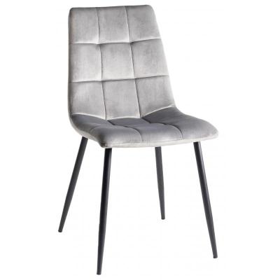 Rhapsody Dining Chair - Grey Velour